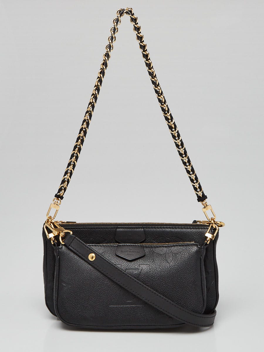 Brand NEW Louis Vuitton Multi Pochette Shoulder Bag Black Empriente Leather