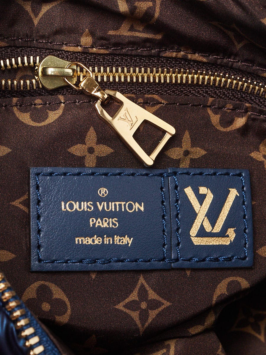 Louis Vuitton Limited Edition Navy Giant Monogram Econyl Pillow