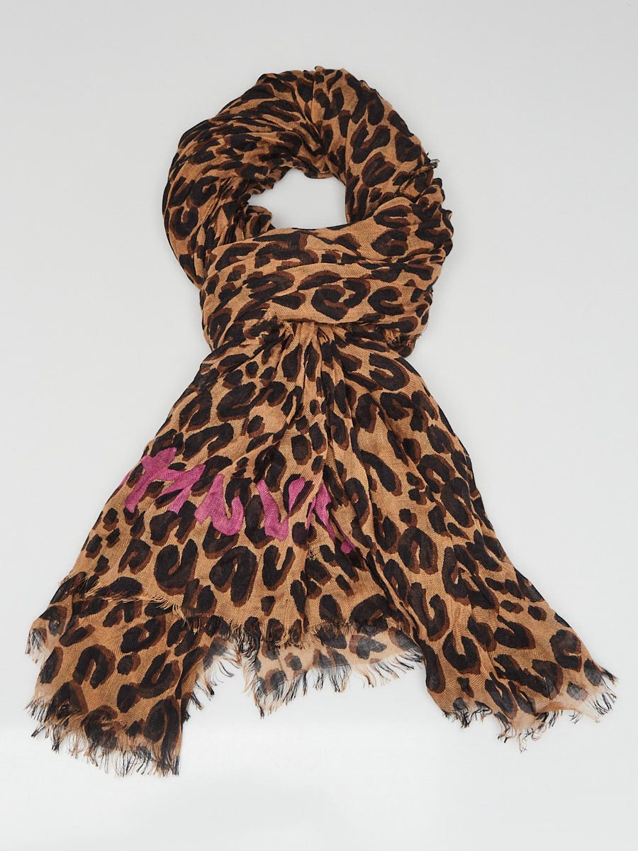 Louis Vuitton x Stephen Sprouse Leopard-Print Cashmere-Blend Scarf