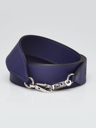 Bleu Electric Swift Leather Bag Strap