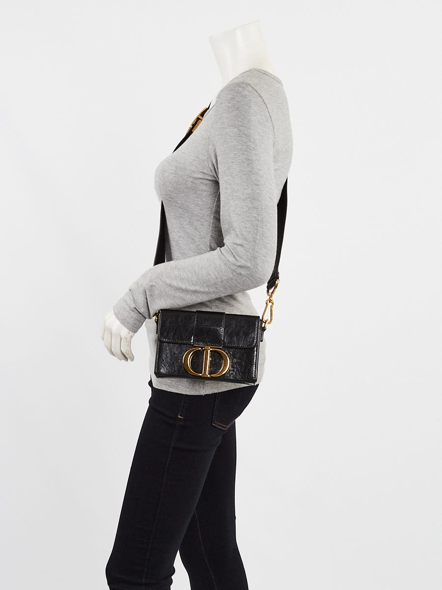 Dior 30 Montaigne Black Box Calfskin Crossbody Bag (Shoulder bags,Cross  Body Bags)