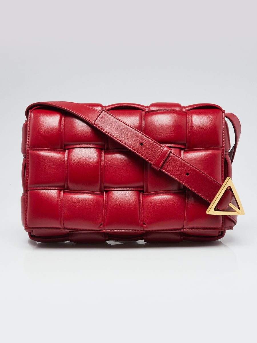 Bottega Veneta Padded Cassette Cherry Red