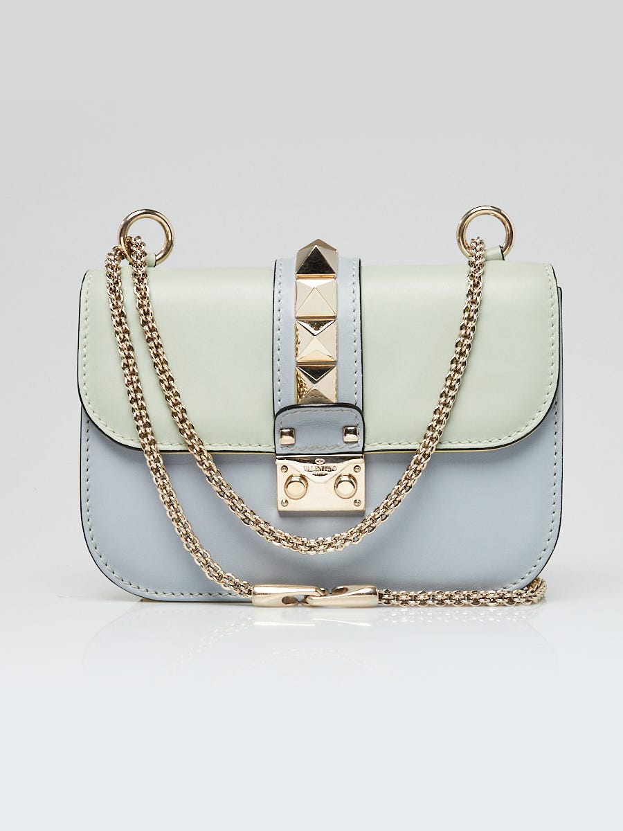 Valentino Multicolor Leather Rockstud Glam Lock Small Flap Bag - Yoogi's  Closet