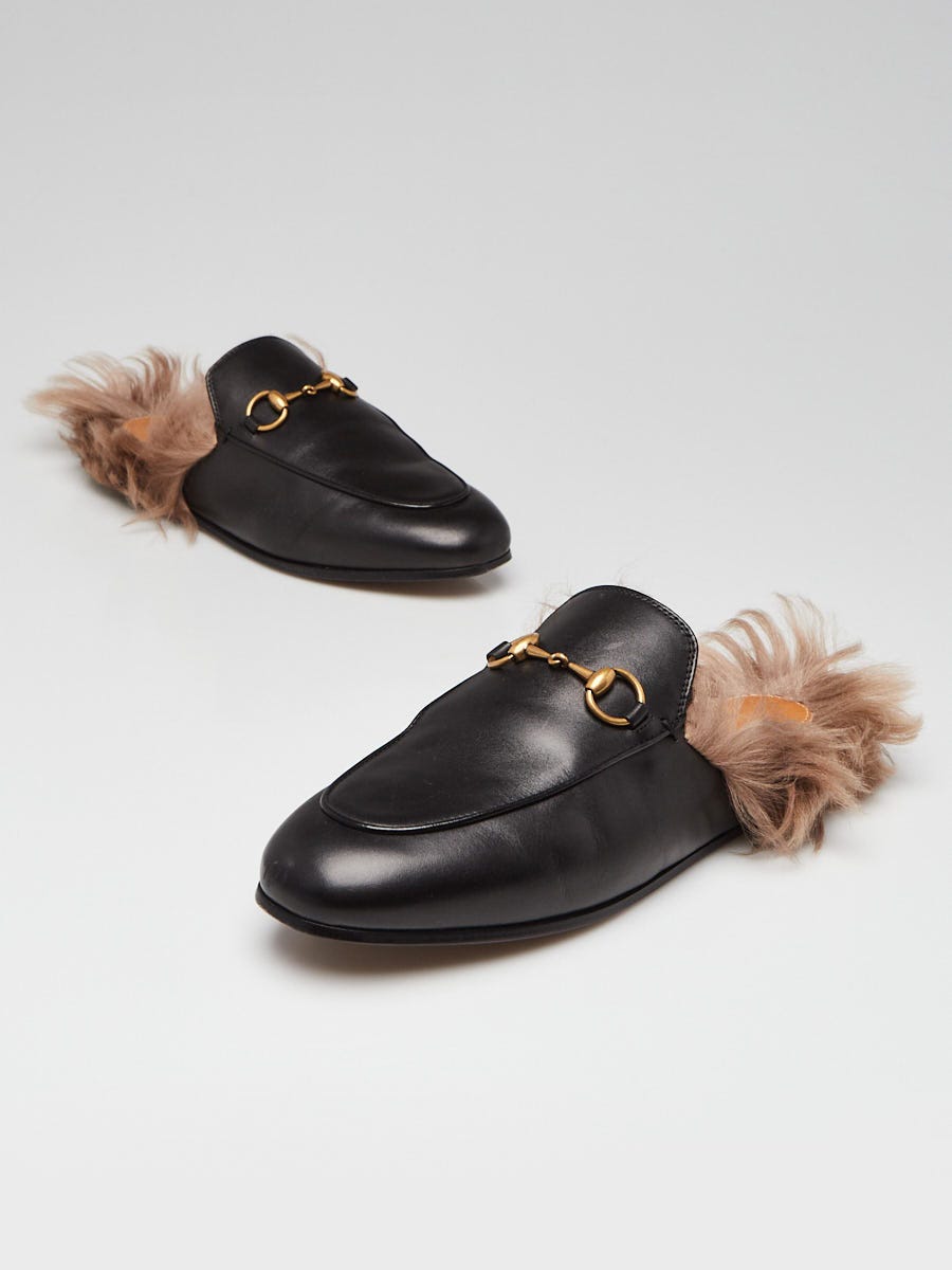 Gucci fur mules sale online