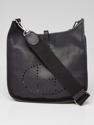 Black Epsom Leather Evelyne PM III Bag