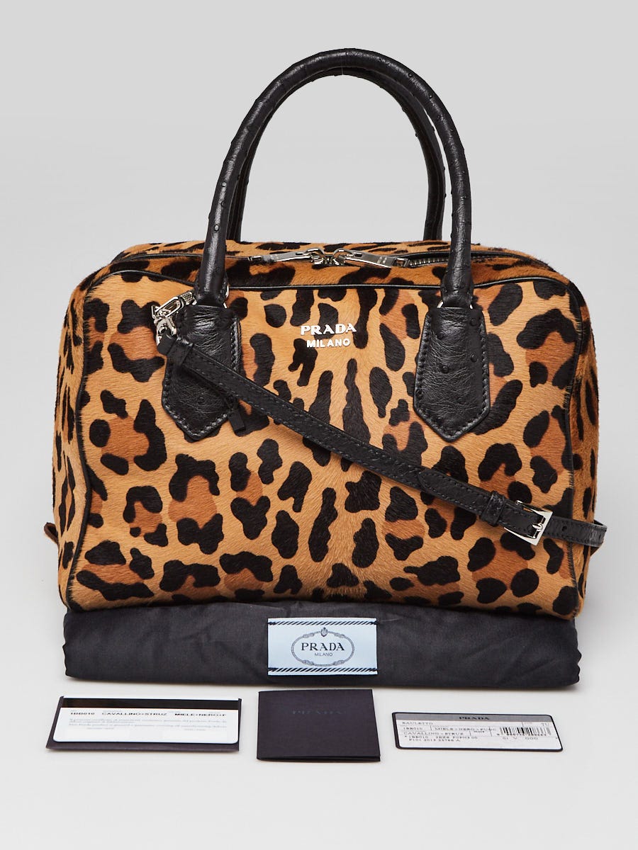 Prada zebra print handbag on sale