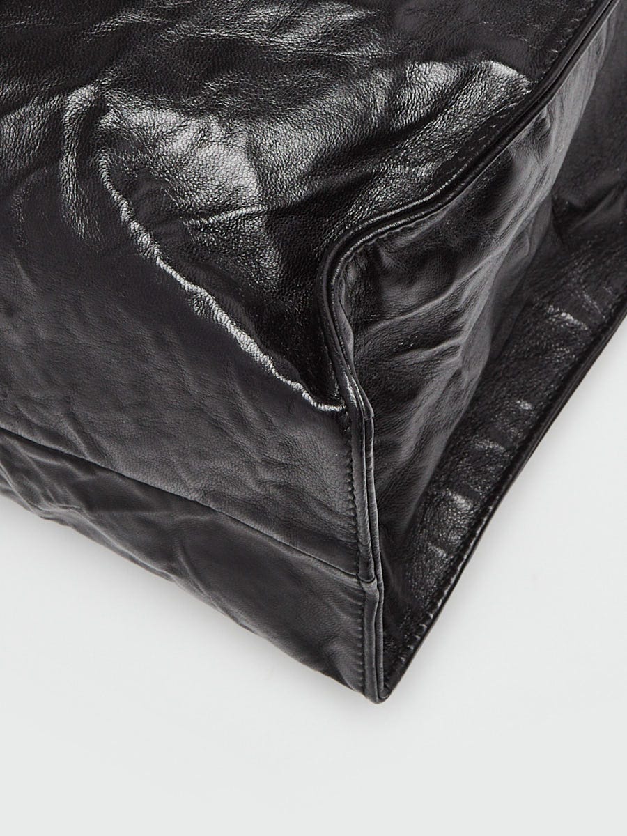 Prada, Bags, Prada Soft Crinkle Leather Large Tote Computer Work Bag  Signs Of Wear Cheap
