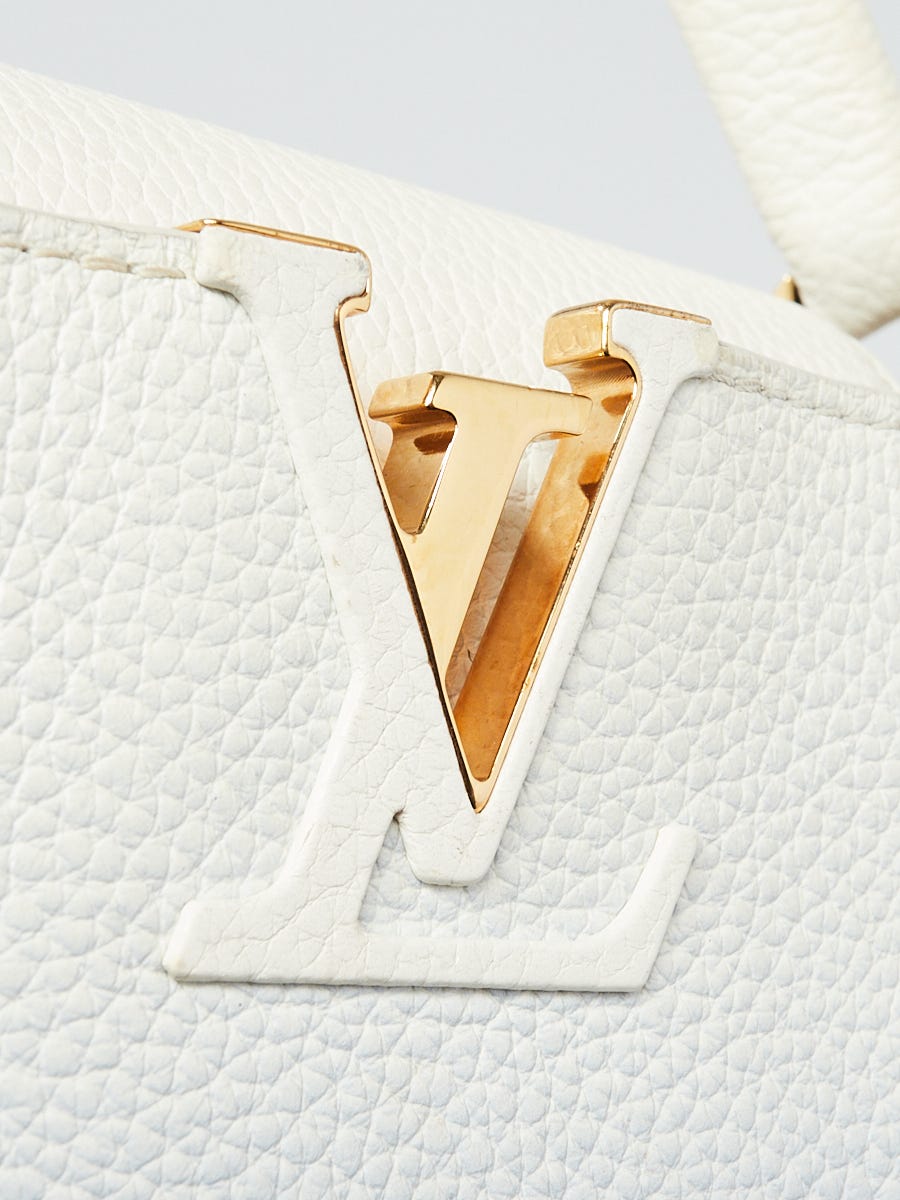 Louis Vuitton White Epi Leather Chain Flower Alma BB Bag - Yoogi's Closet