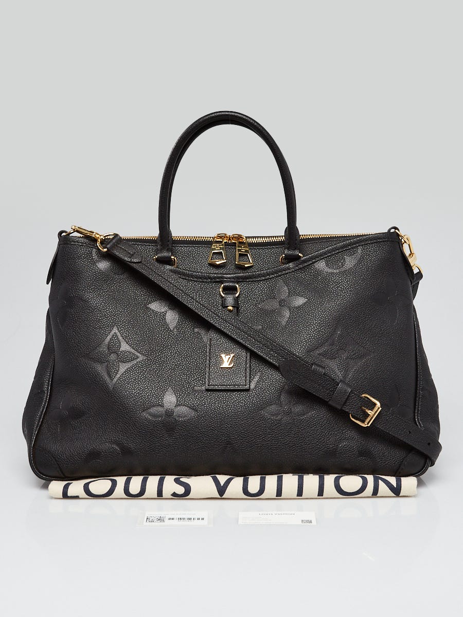 Louis Vuitton Black Monogram Giant Empreinte Leather Trianon MM NM