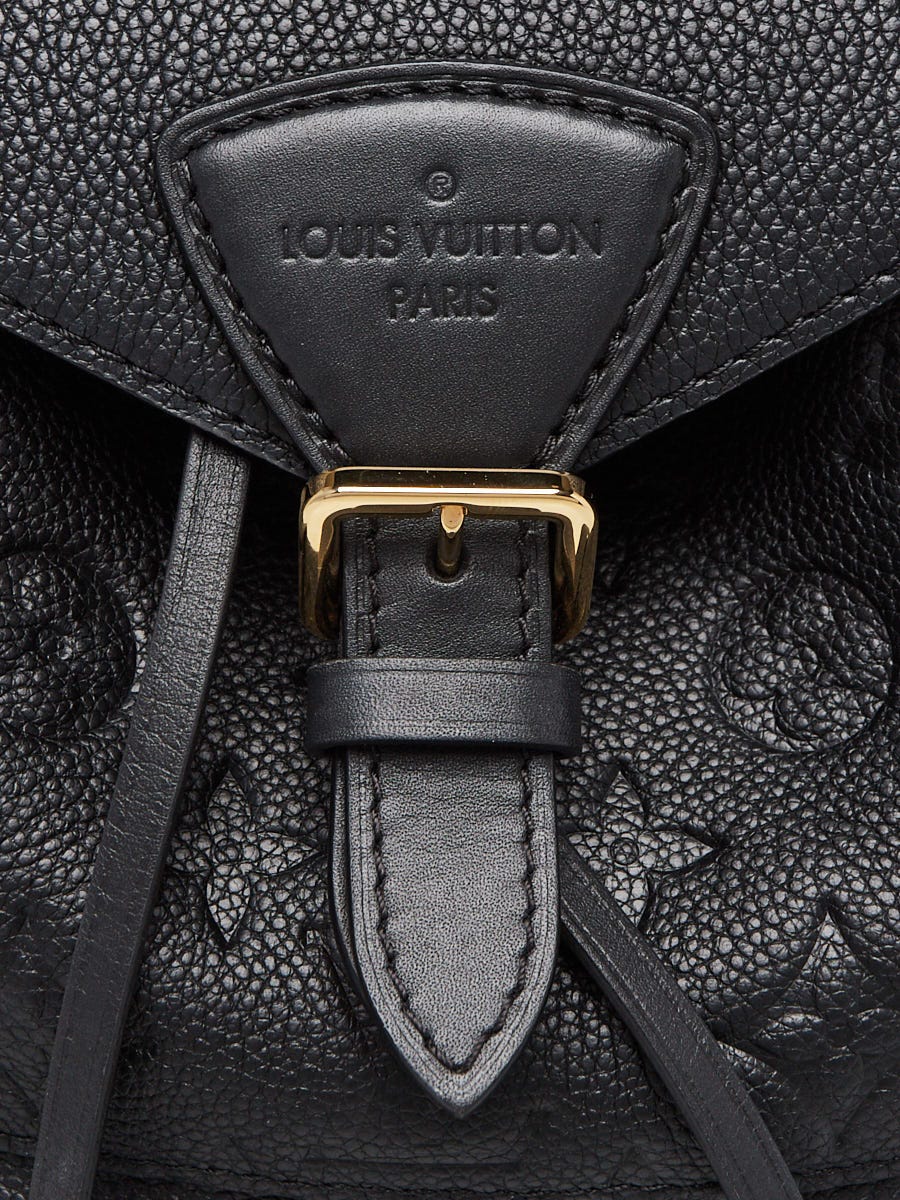 Louis Vuitton Black Monogram Empreinte Leather Montsouris MM Backpack Bag -  Yoogi's Closet