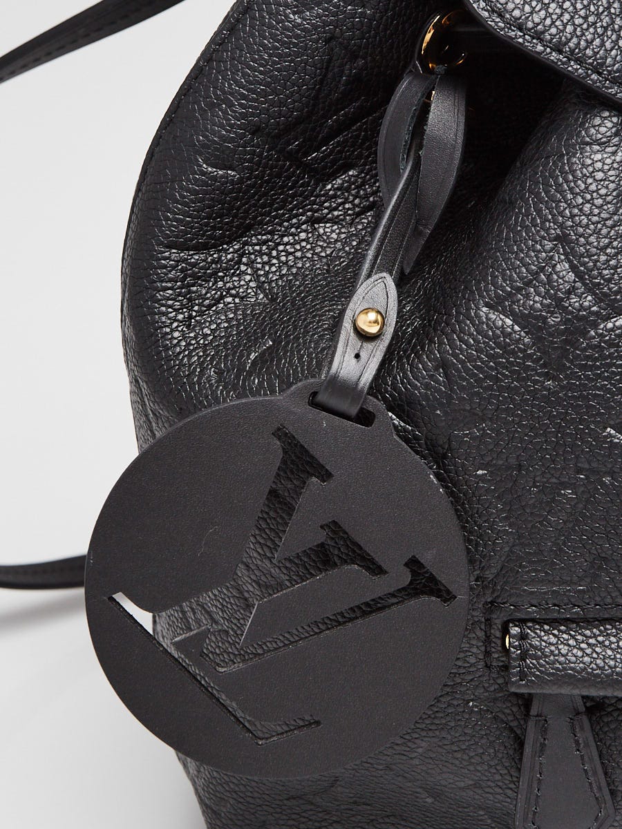 Montsouris leather backpack Louis Vuitton Black in Leather - 25524375