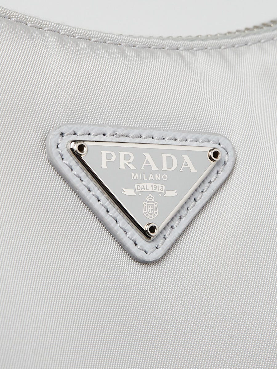 Prada Grey Tessuto Nylon 2005 Re-Edition Shoulder Bag 1BH204 | eBay