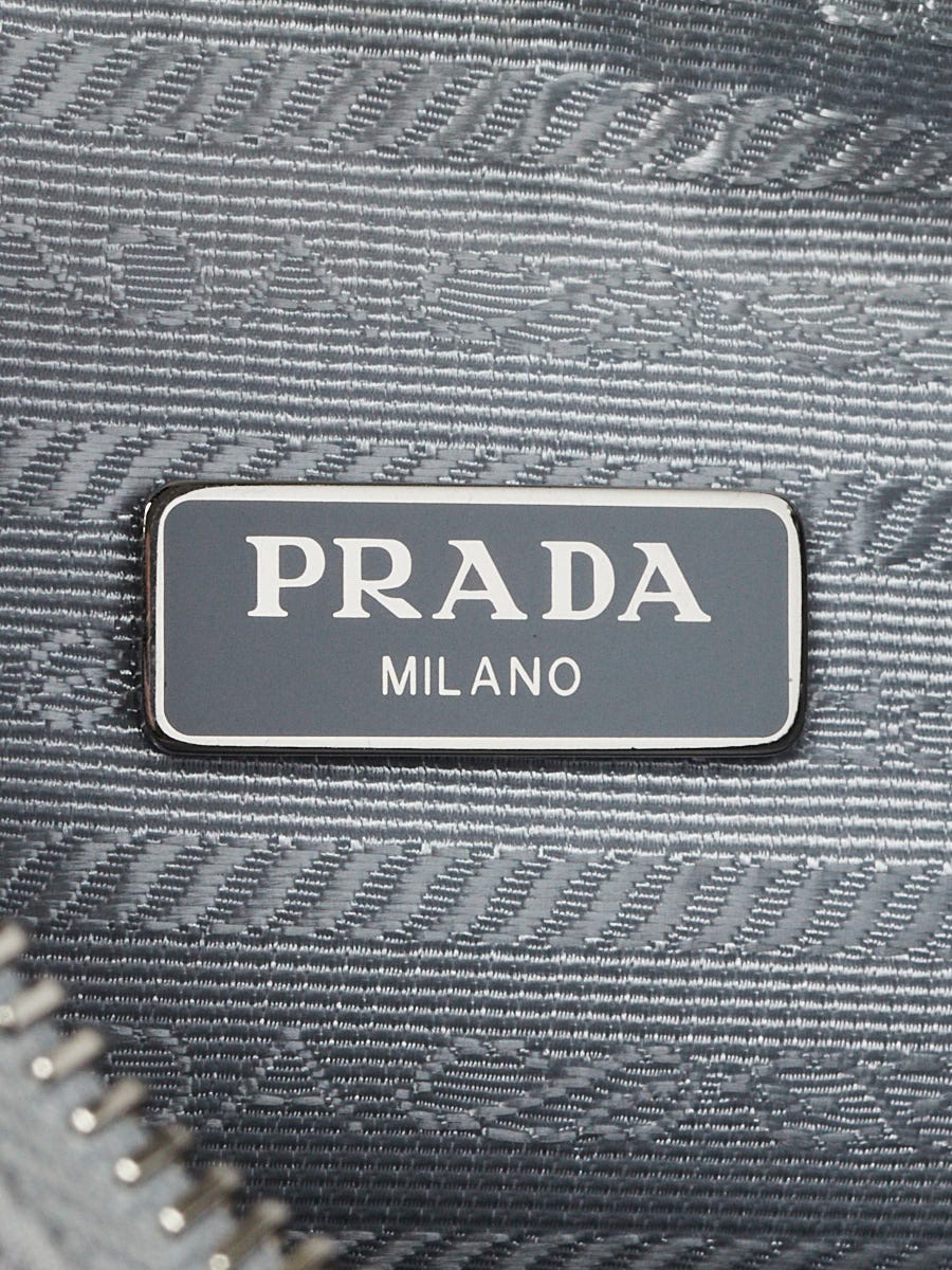 Prada Grey Tessuto Nylon 2005 Re-Edition Shoulder Bag 1BH204