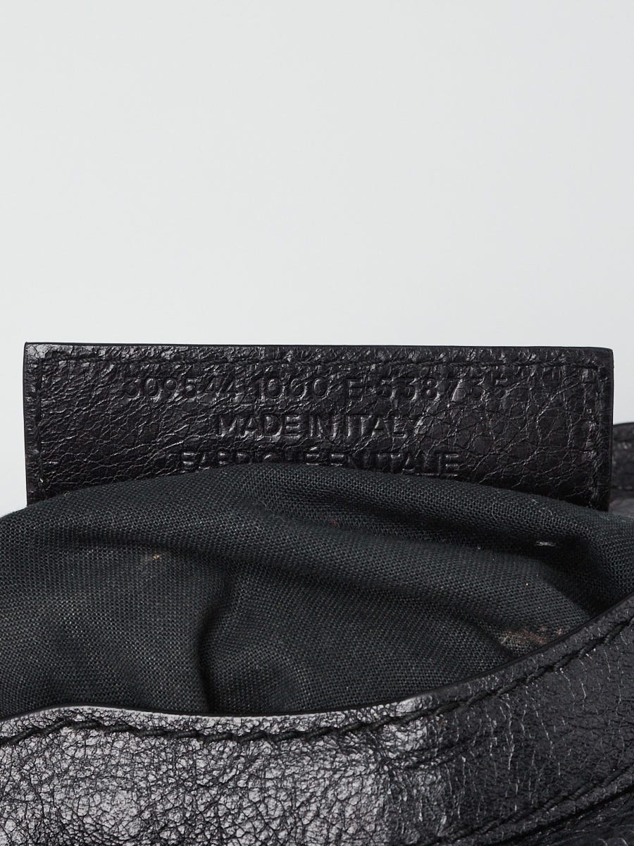Balenciaga Black Lambskin Leather Motorcycle Mini City Bag Yoogi s Closet