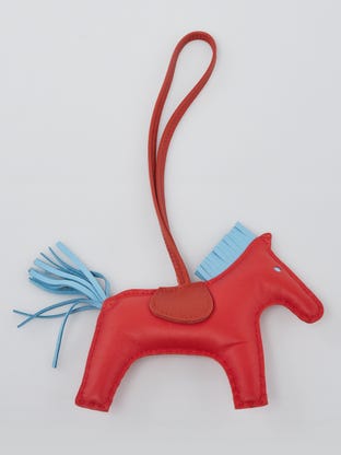 Capucine/Celeste/Cornaline Milo Lambskin Leather GriGri Rodeo MM Bag Charm