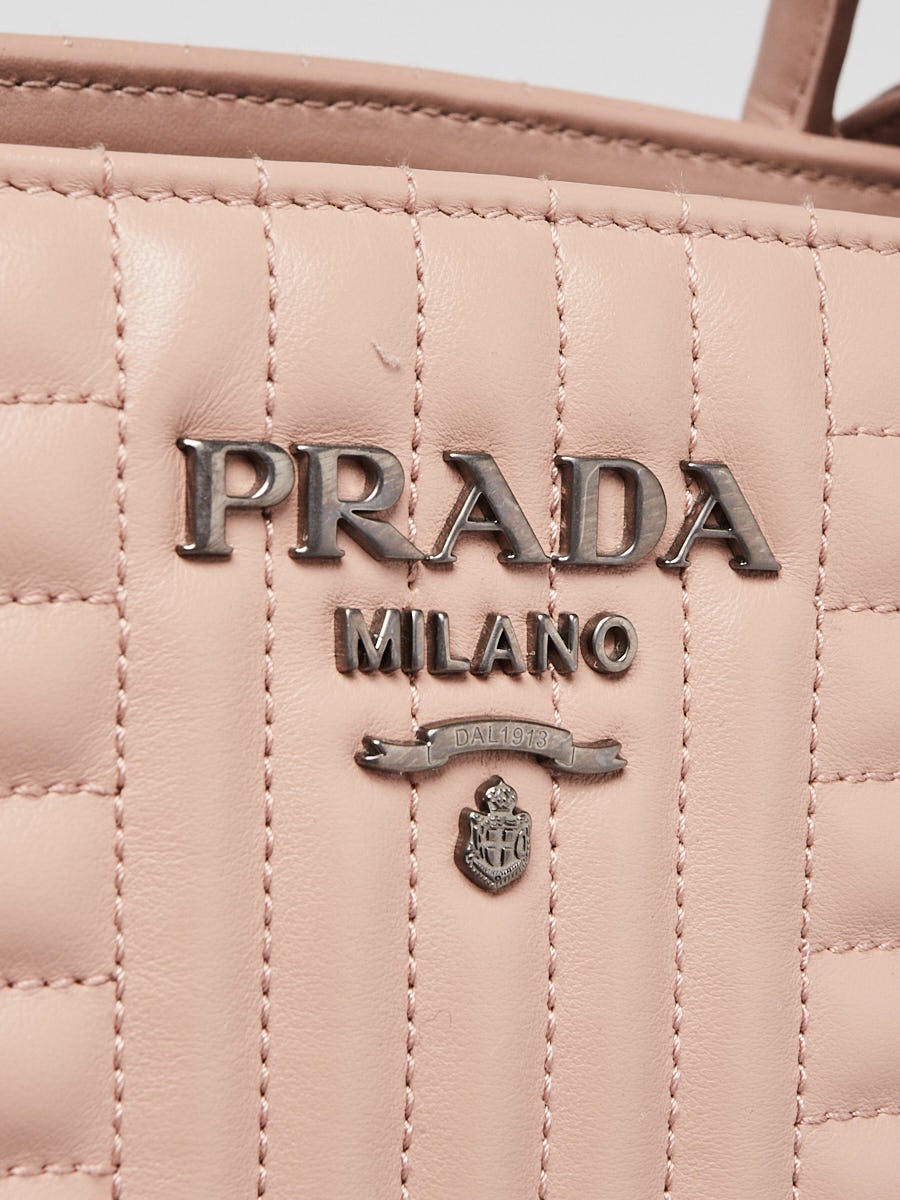 Prada mini discount diagramme leather bag