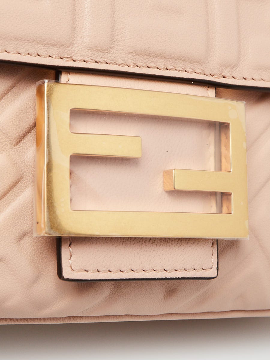 FENDI: Baguette wallet in nappa leather with padded FF monogram