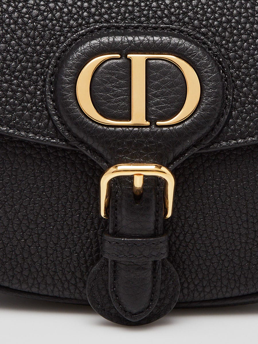 Small Dior Bobby Bag Black Grained Calfskin