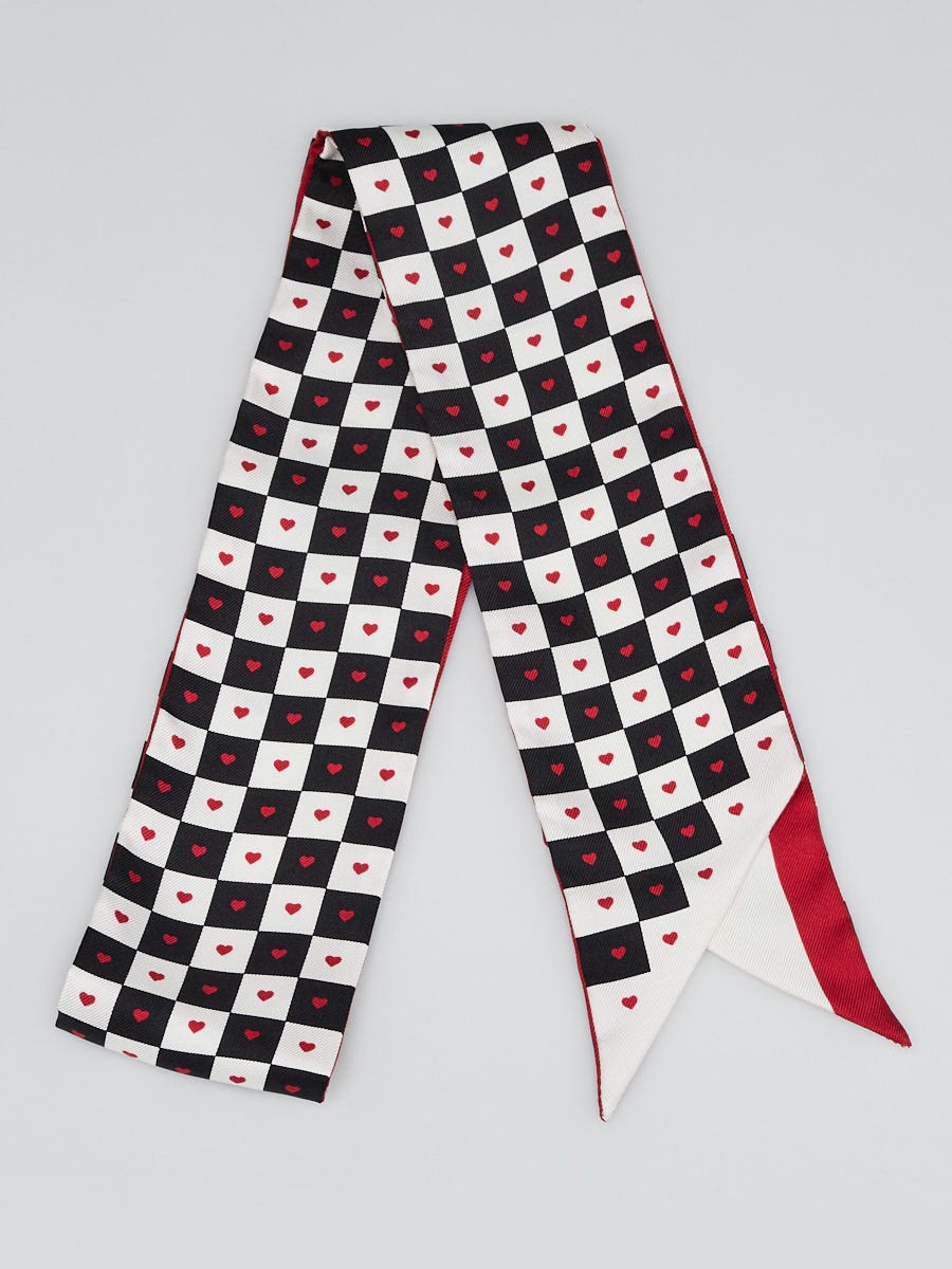 Checkerboard Twilly Scarf