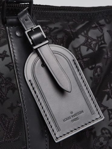 Louis Vuitton Keepall Bandouliere Monogram Mesh 50 Black in Mesh