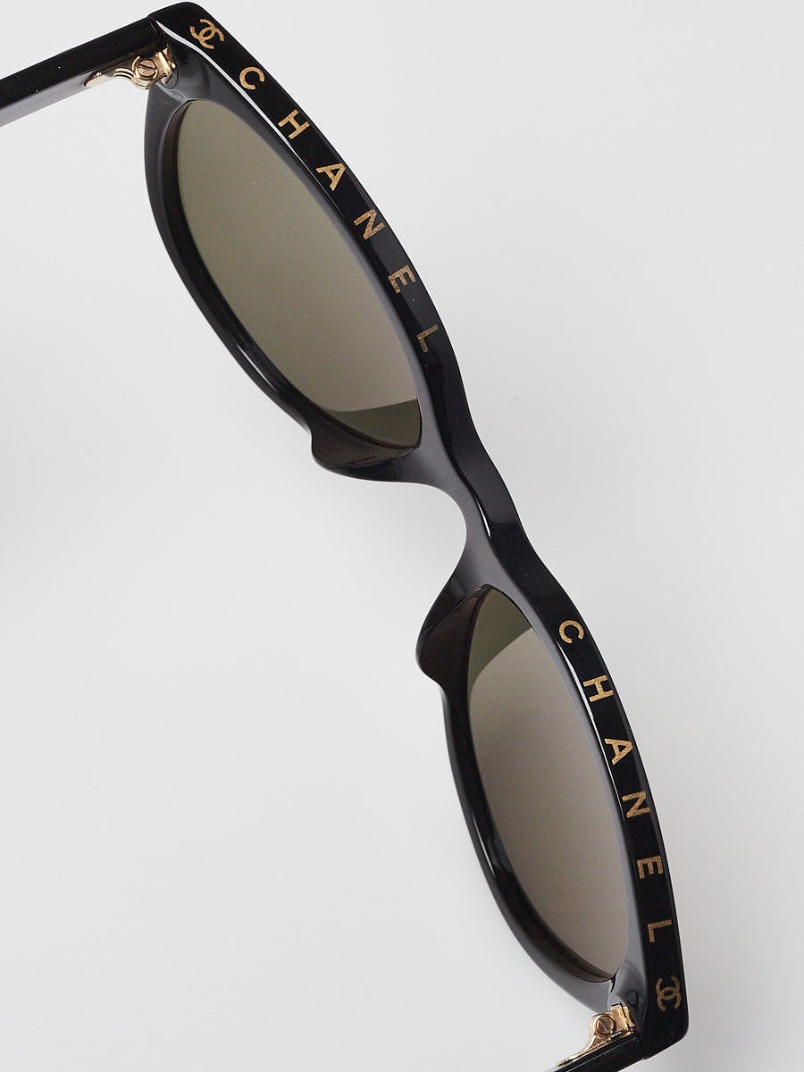 CHANEL Sunglasses New Square Black Pearl Logo Grey CH5479 C622/S6 56 18 140
