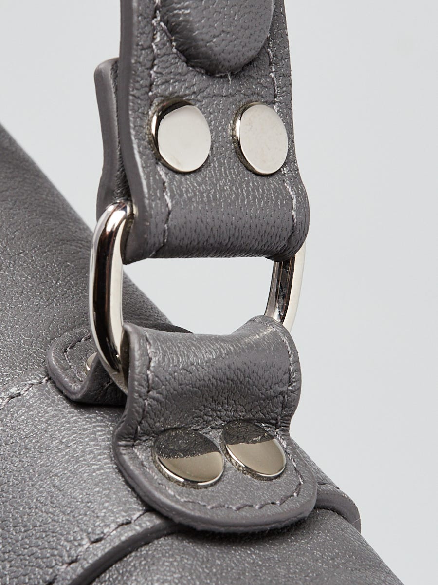 Proenza Schouler Grey Leather Medium PS1 Satchel Bag | Yoogi's Closet