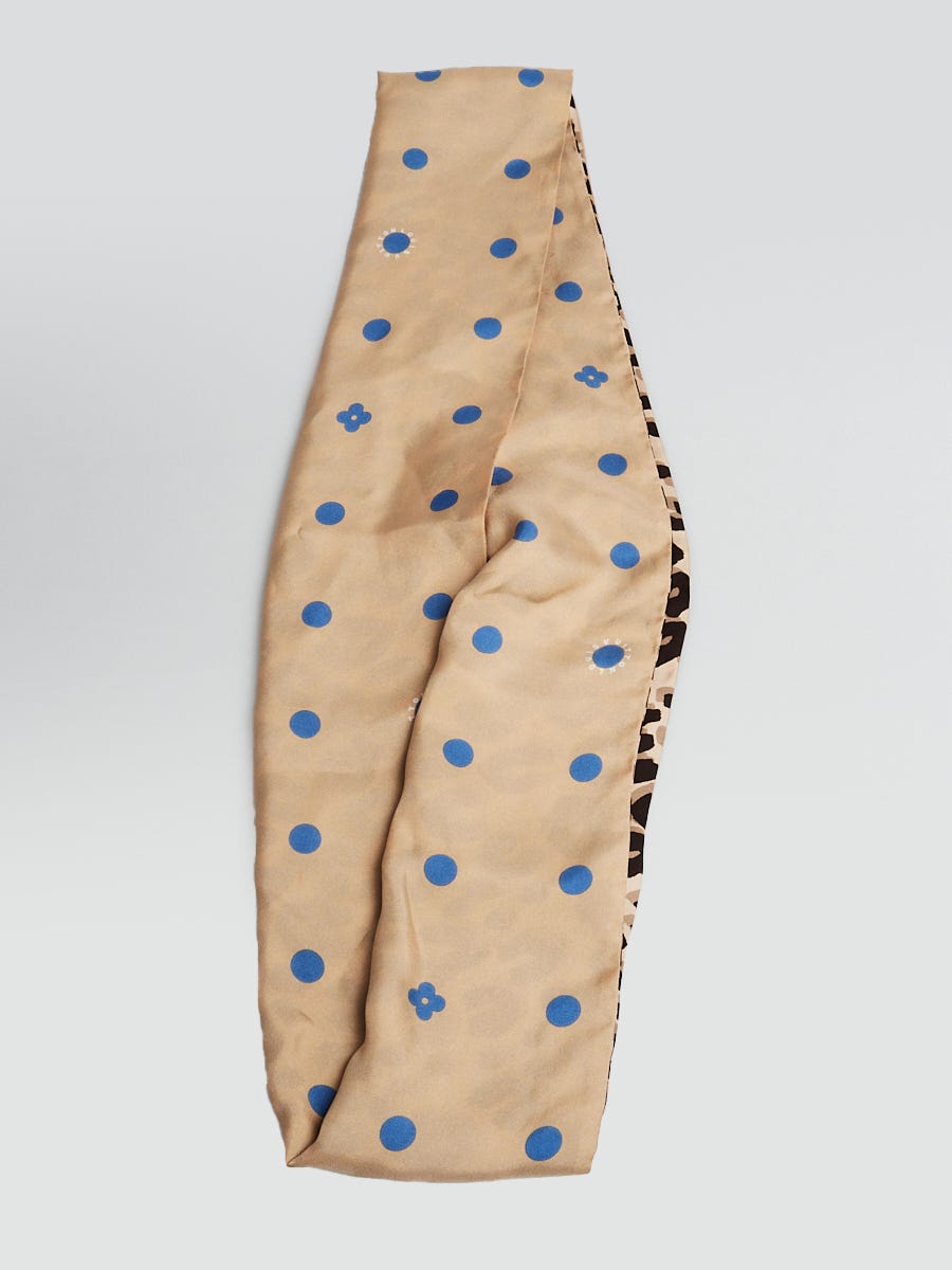 Louis Vuitton Leopard Dots Infinity Silk Snood