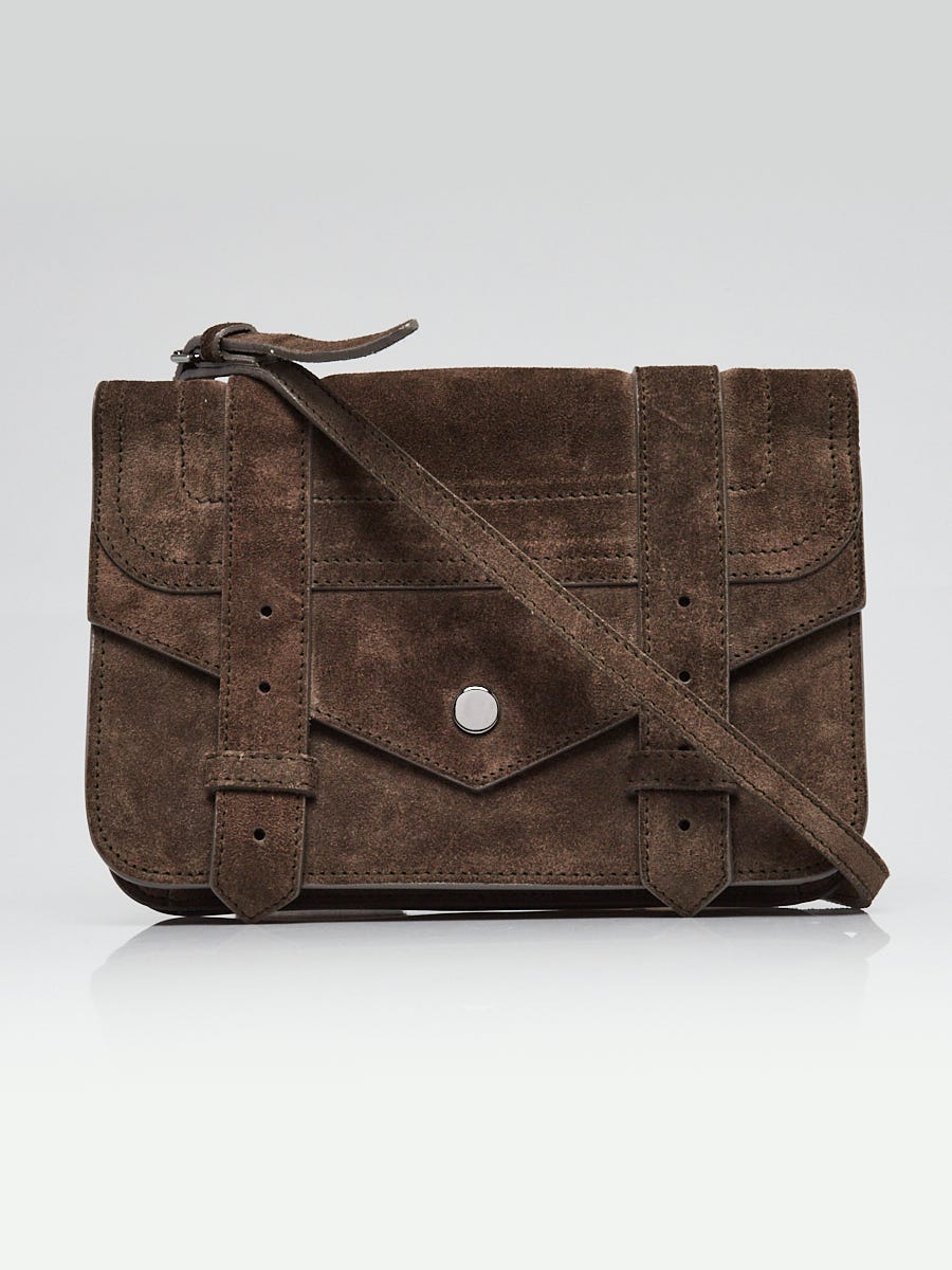 PROENZA SCHOULER RELAXED FITTING TOP ParallaxShops s Closet pswl proenza Schouler Brown Suede Leather PS1 Crossbody Wallet Bag
