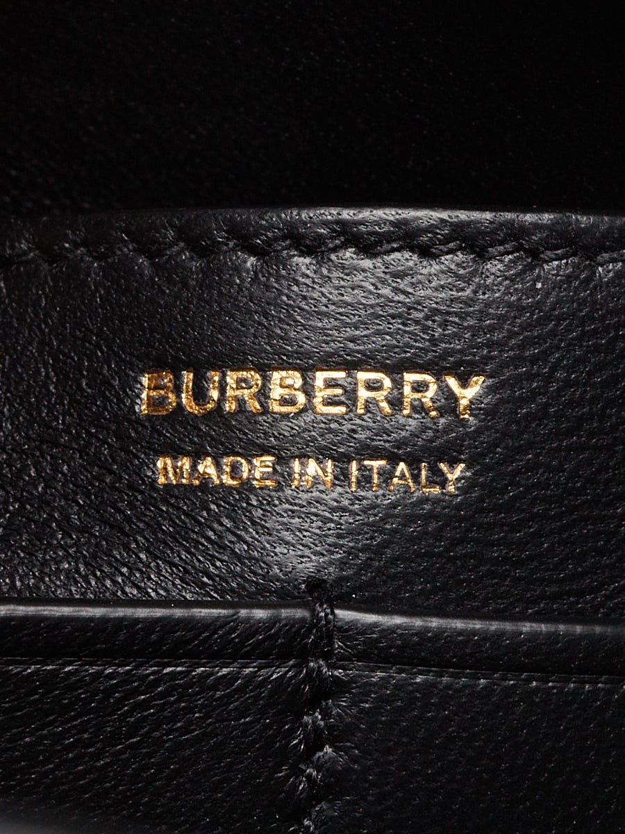 Authentic Burberry Ladies Medium Leather Monogram TB Bag Black 8014931  $2750 5045558502915