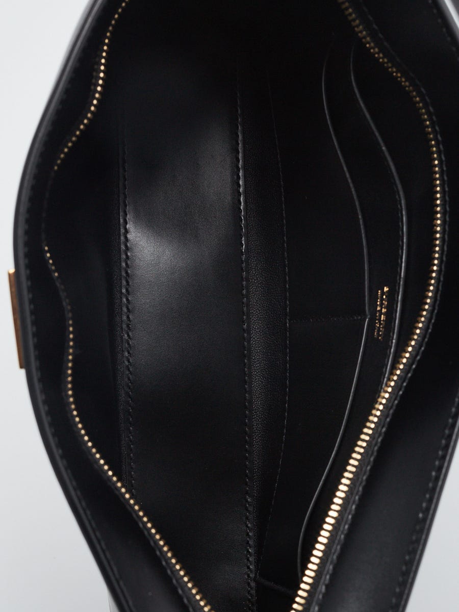 Burberry Robin TB Monogram Leather Shoulder Bag in Black /White