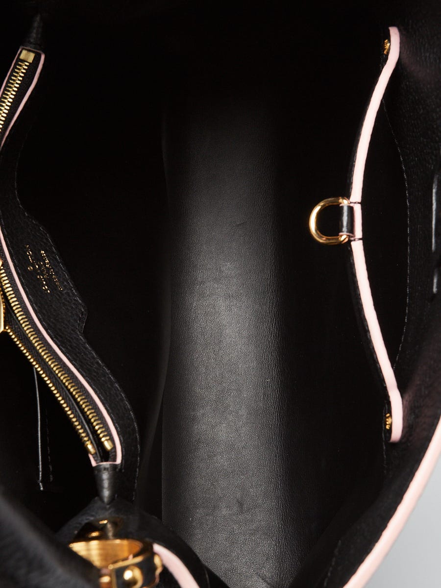 Louis Vuitton Black Taurillon Leather Capucines MM Bag - Yoogi's