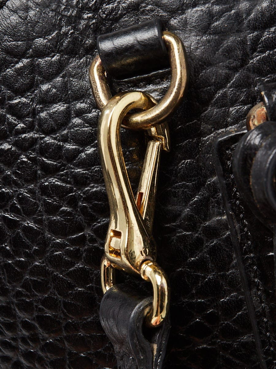 Burberry Black Grain Leather Small Orchard Satchel Bag