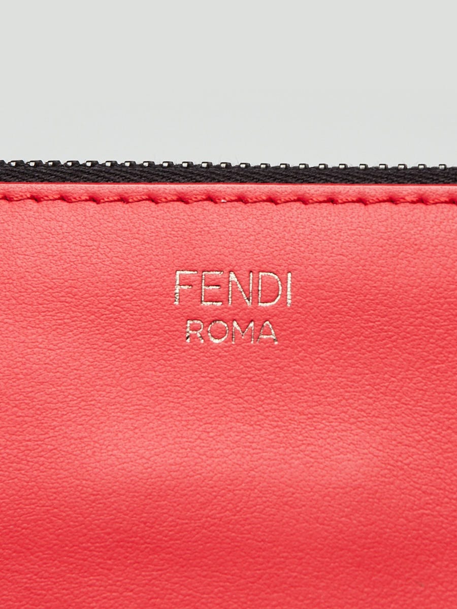 FENDI ZUCCA Shoulder Phone Case 7AR871 Khaki Dark Brown
