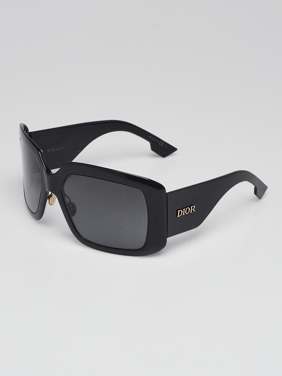Christian Dior Black Acetate Oversized DiorSoLight2 Sunglasses Yoogi s Closet