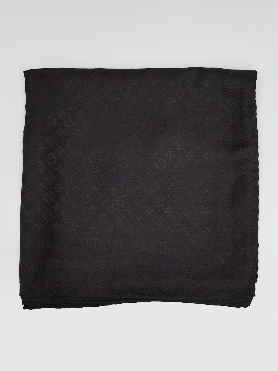 louis vuitton shawl black
