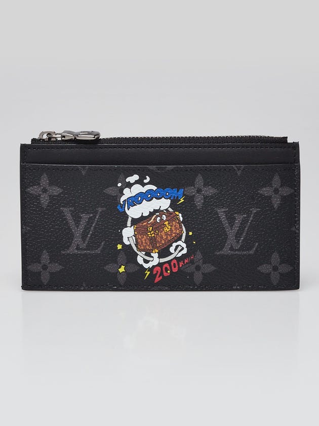 Louis Vuitton Limited Edition Damier Eclipse Canvas Comic Trunk Coin Card Holder Wallet | Yoogi's Closet Louis Vuitton Limited Edition Damier Eclipse Canvas Comic Trunk Coin Card Holder Wallet | Yoogi's Closet