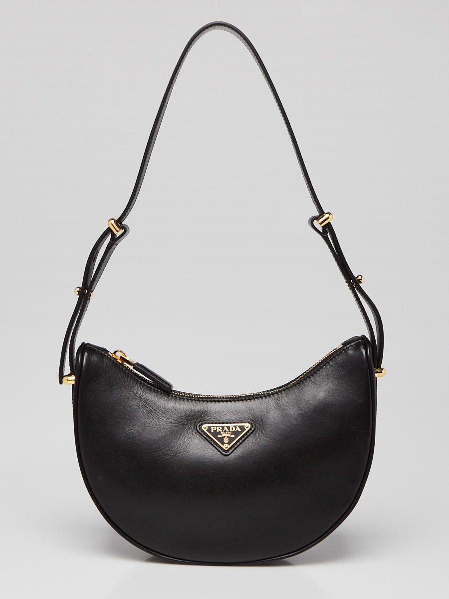 Prada Black Calf Leather Crossbody Bag