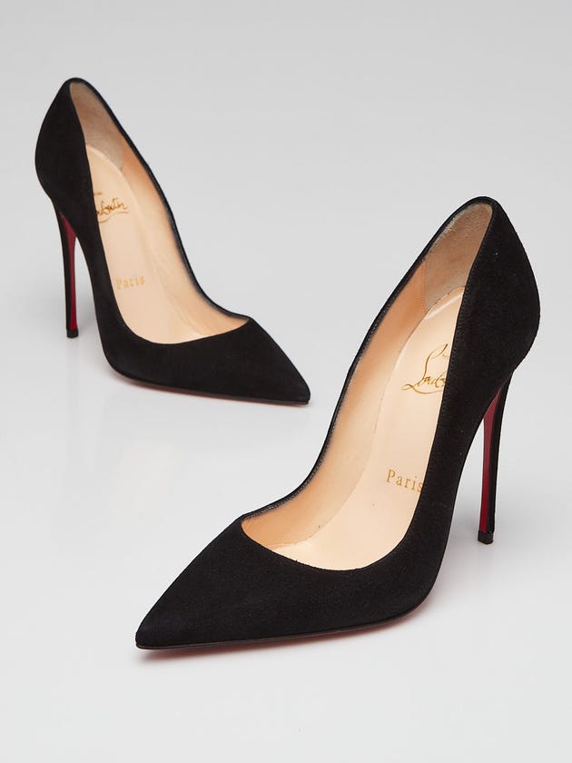 Christian Louboutin Black Suede So Kate 120 Pumps Size 4/34.5