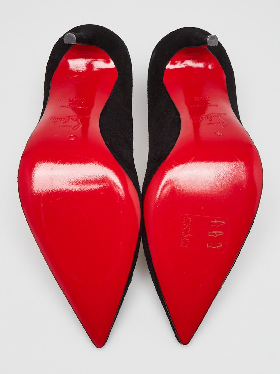Christian Louboutin Black Suede So Kate 120 Pumps Size 4/34.5