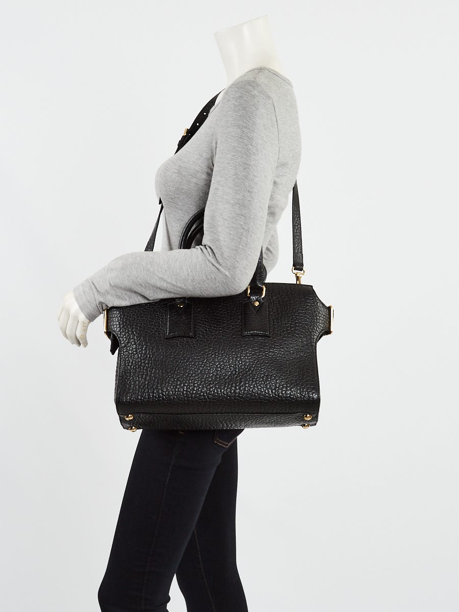 Burberry bag black leather top