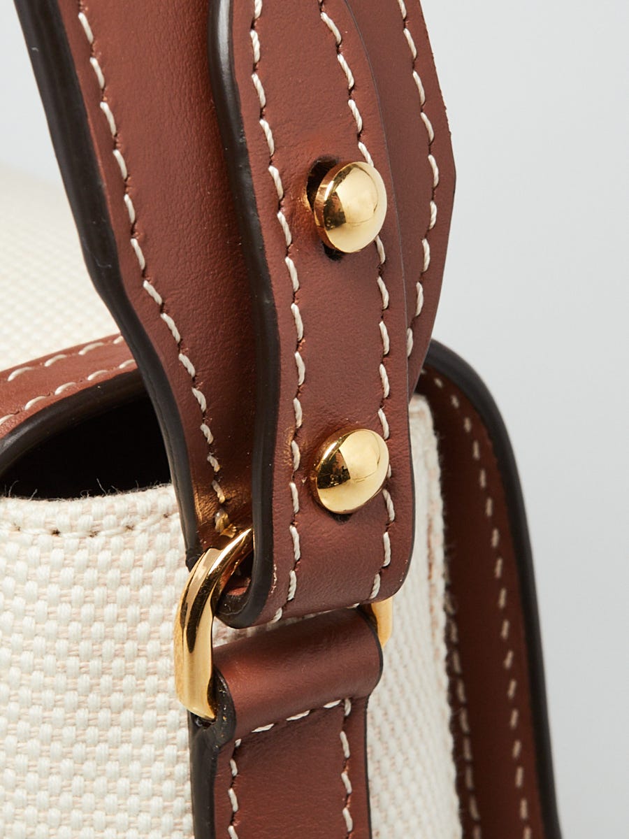 Burberry Beige/Tan Canvas and Leather Horseferry Note