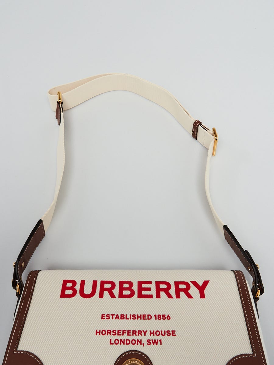 Burberry Men Monogram Print Canvas and Leather Crossbody Bag