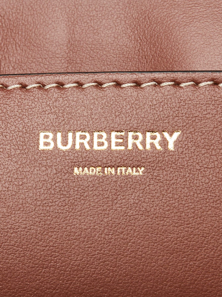 Burberry Beige/Tan Canvas and Leather Horseferry Note