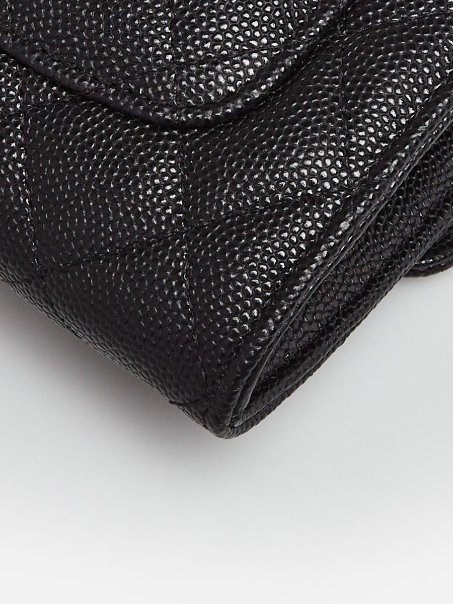 chanel pebbled leather