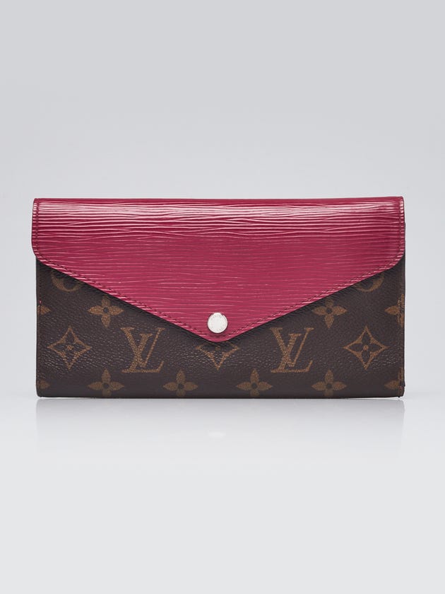 Louis Vuitton Fuchsia Epi Leather and Monogram Canvas Marie-Lou Long Wallet