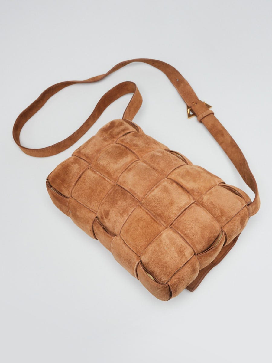 BOTTEGA VENETA Padded Cassette Leather Crossbody Bags Caramel