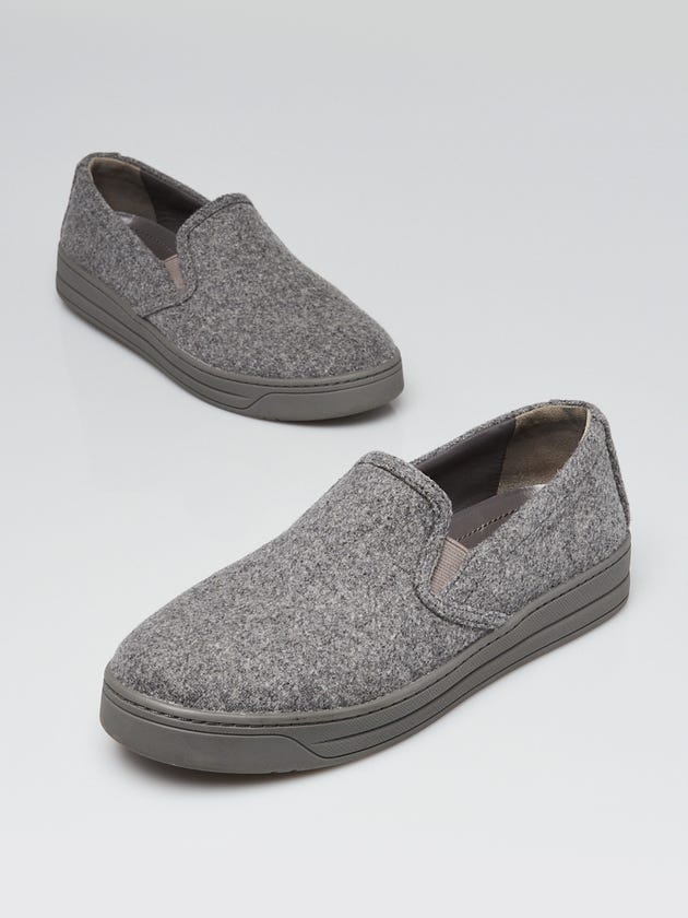 Prada Ardesia Wool Slip On Sneakers Size 6/36.5