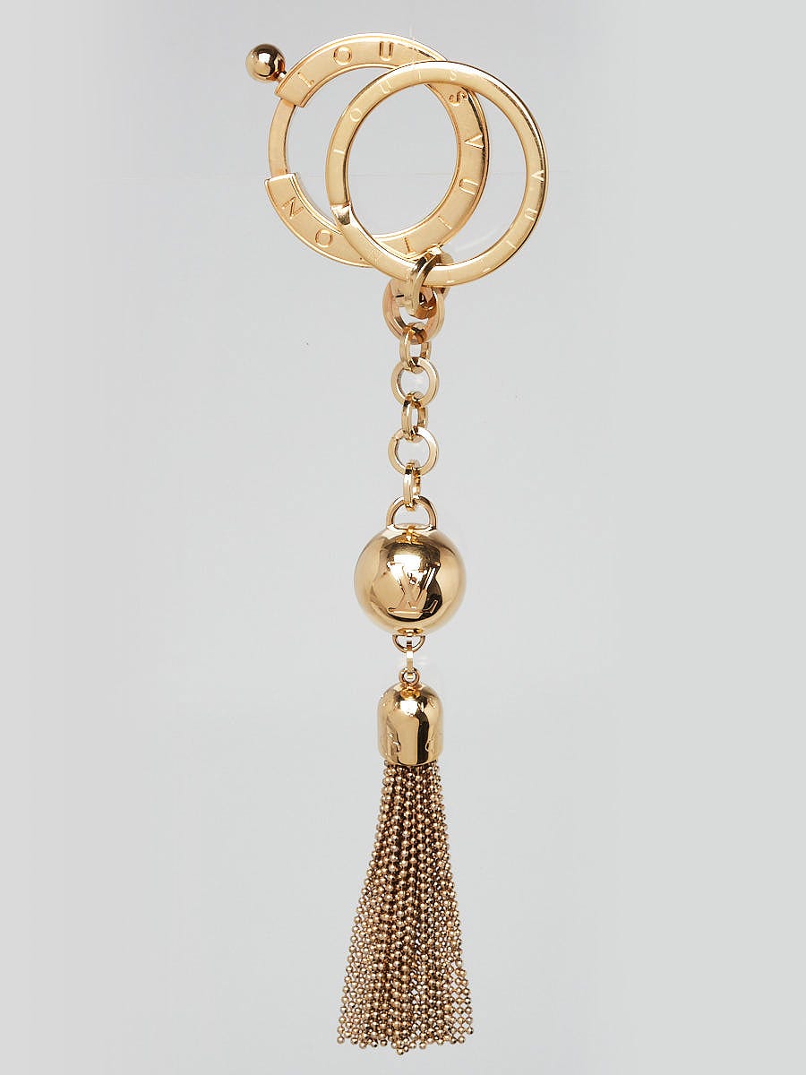 Louis Vuitton Goldtone Metal Swing Key Holder and Bag Charm - Yoogi's Closet