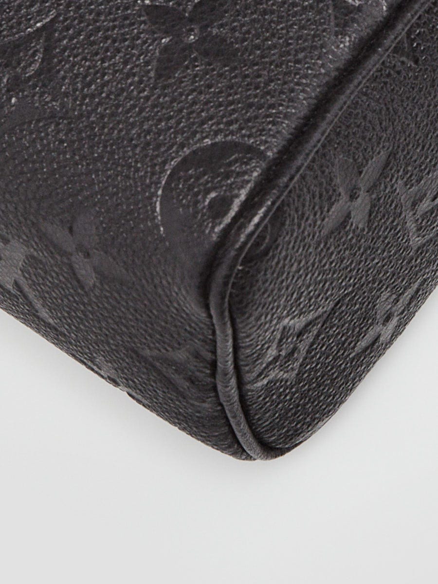 LOUIS VUITTON Nano Speedy Monogram Empreinte Leather Noir/Beige M81456 New!  BNIB