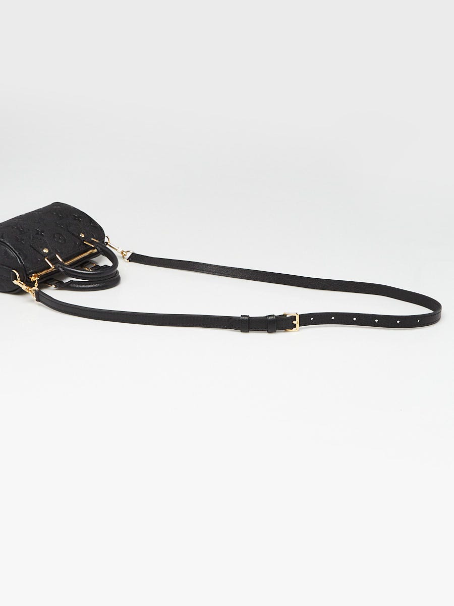 Louis Vuitton Speedy Bag Monogram Empreinte Leather Nano Black ref.1020518  - Joli Closet